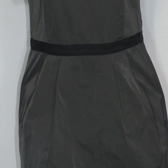 Theory Joena Notorious Contrast Sheath Dress With Pockets brown  Size 8 - Picture 3 of 9
